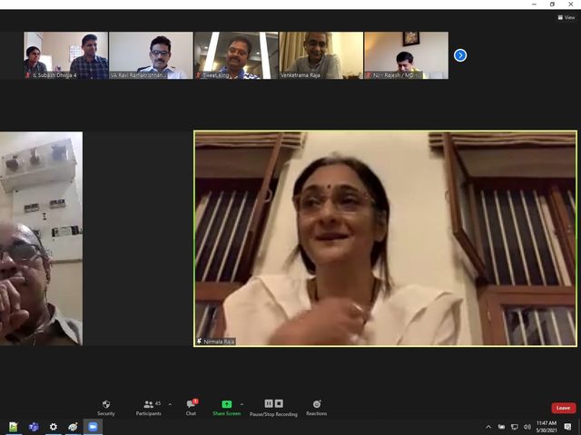 Smt.P.V.Nirmala Raja and Dr.Kanna